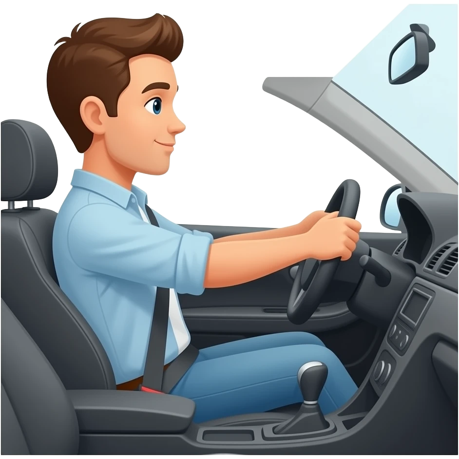 driving side view emoji