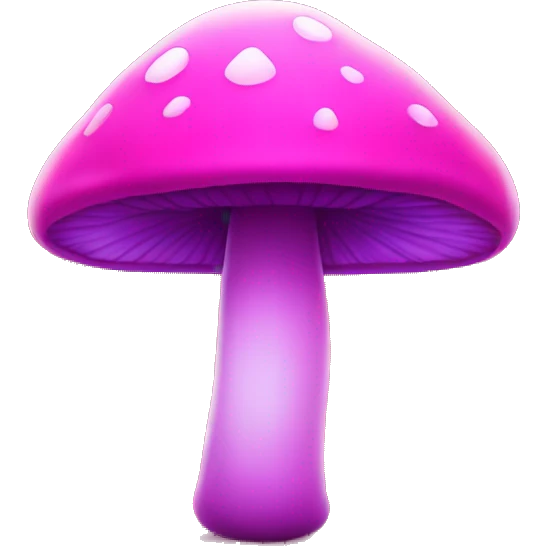 Neon pink mushroom  emoji