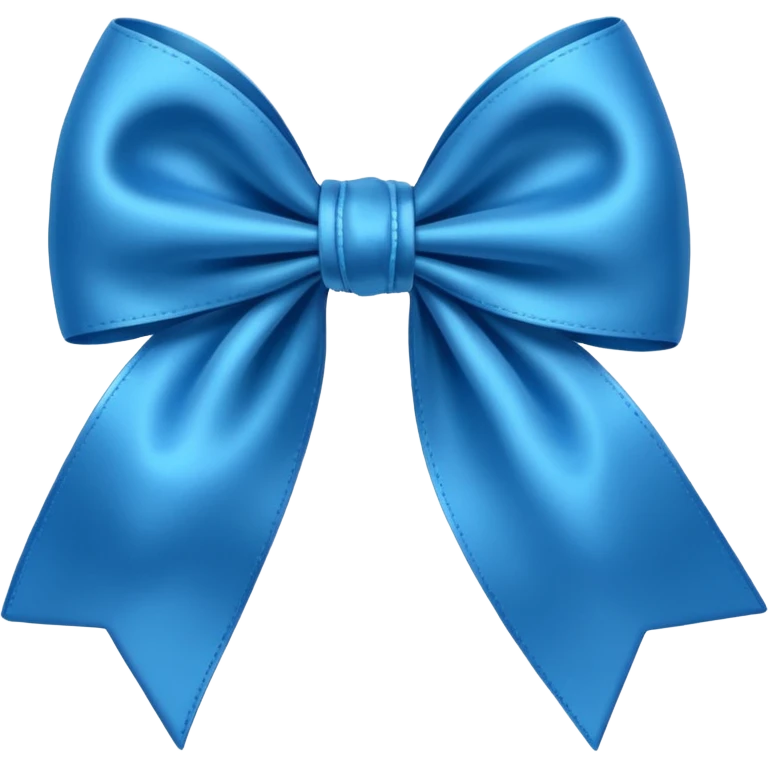 Blue bow emoji