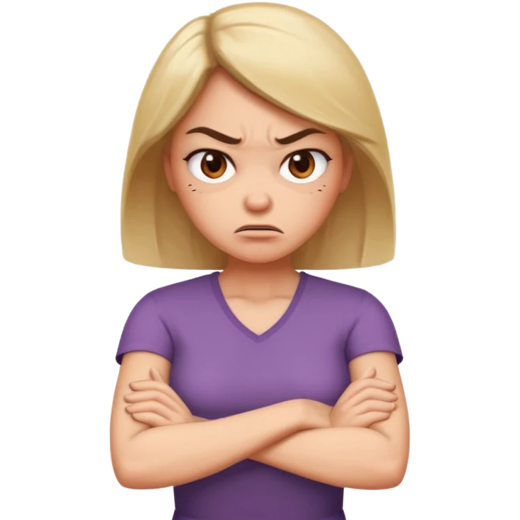 Woman “cock blocking”  emoji