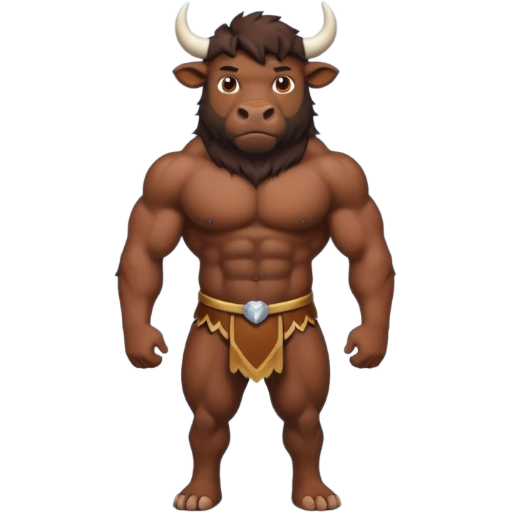 High resolution of An ox emoji