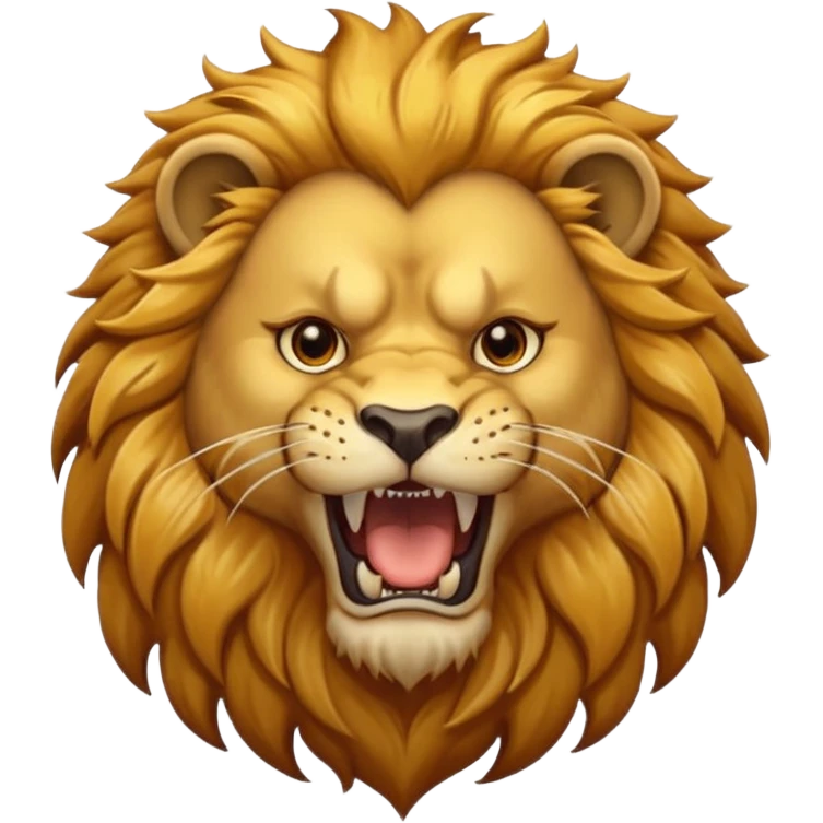 Roaring lion emoji