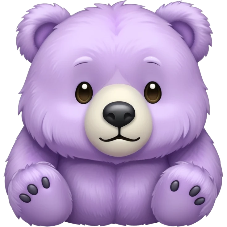 Pale Purple bear emoji