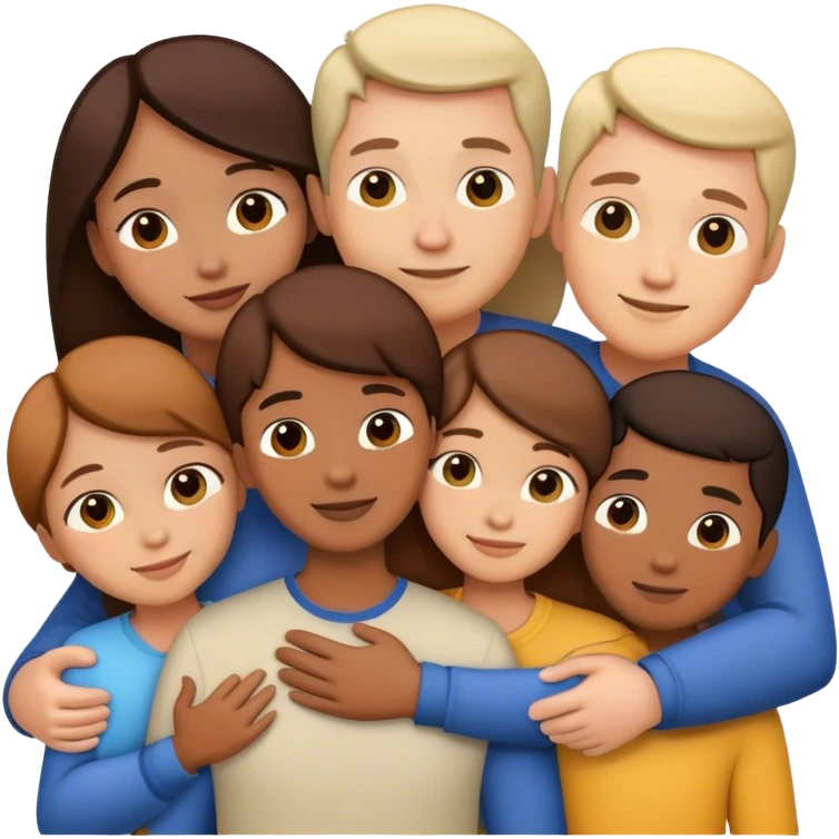 family hugging emoji