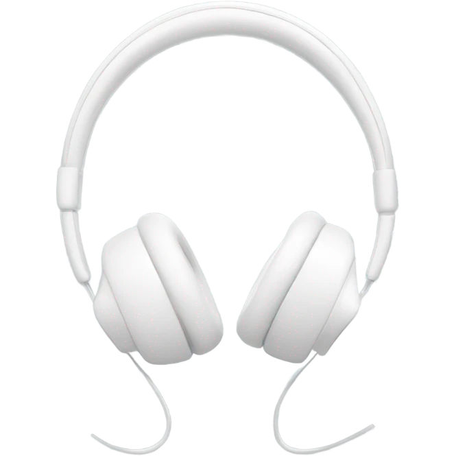 White headphones emoji