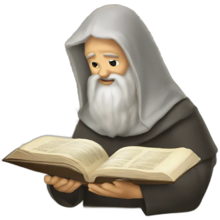 UN HEBREO LELLENDO UNA BIBLIA  emoji