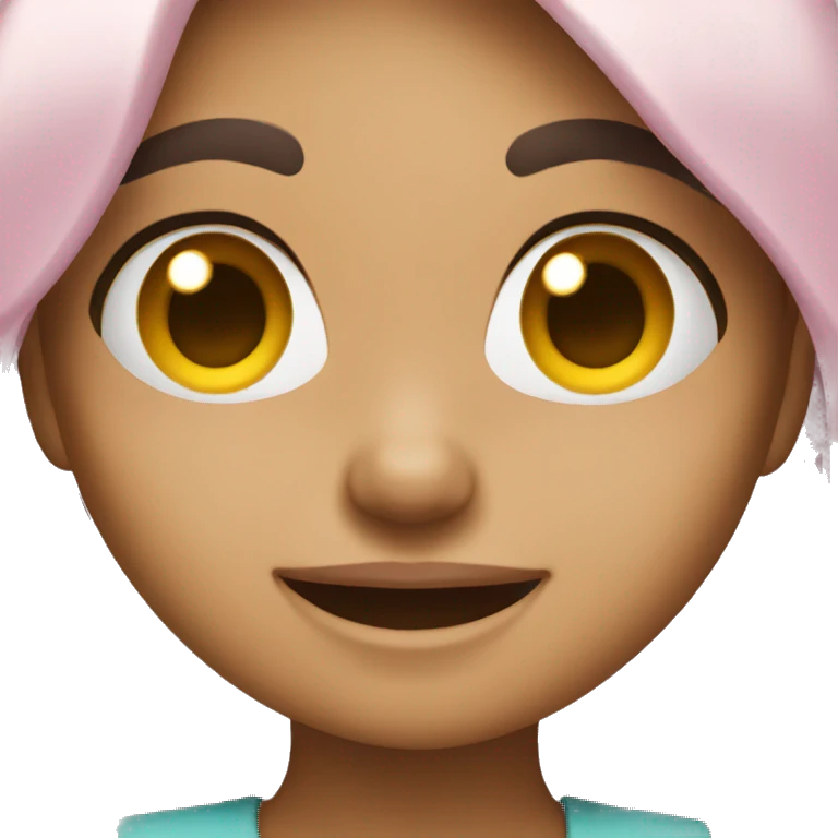 Girl blushing emoji