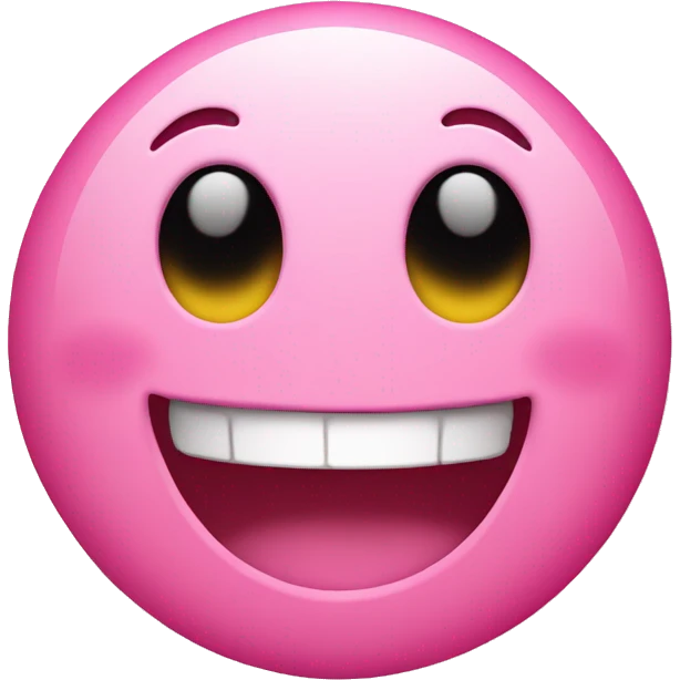pink smiley face emoji happy shopping fun emoji