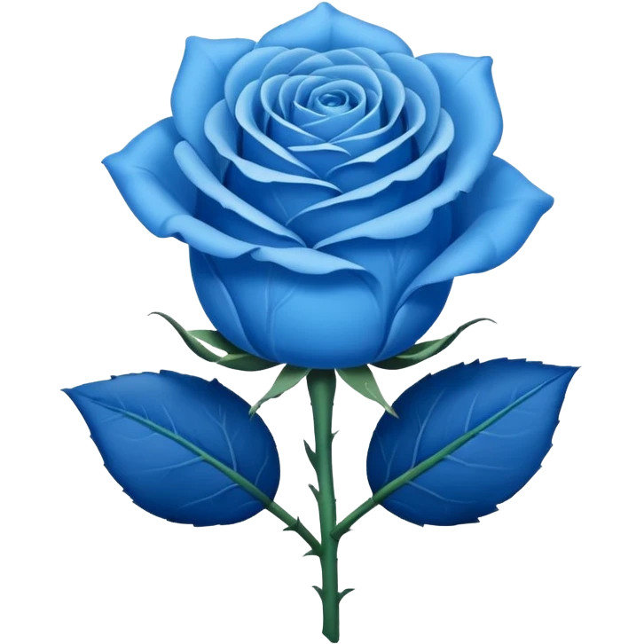 Rosa azul emoji