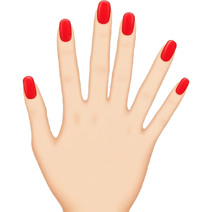 Red nails  emoji