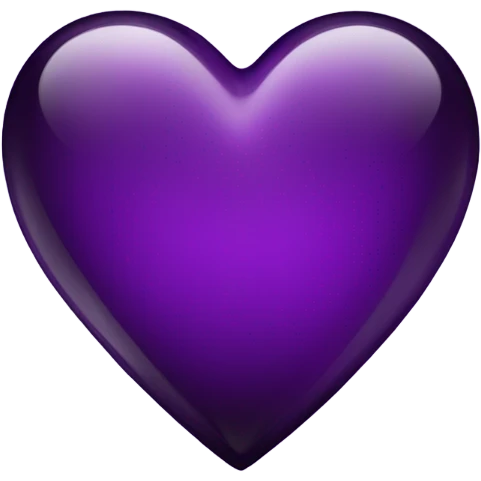 glass dark purple heart  emoji