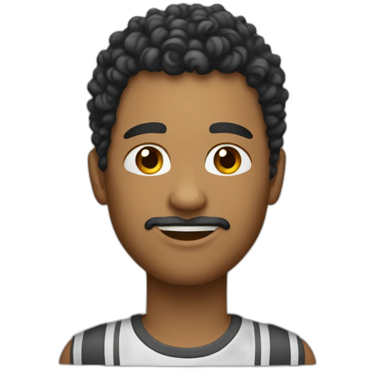 Curly top fade haircut emoji
