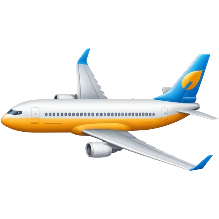 A commercial airplane with the Framer logo on the tail wing. emoji