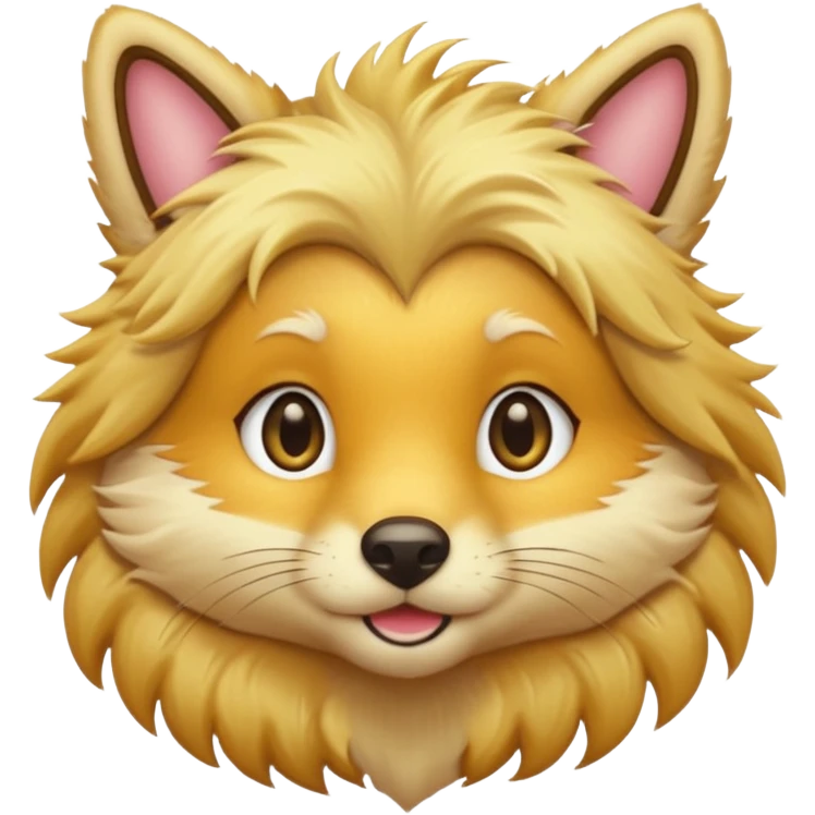 blonde hair animal emoji