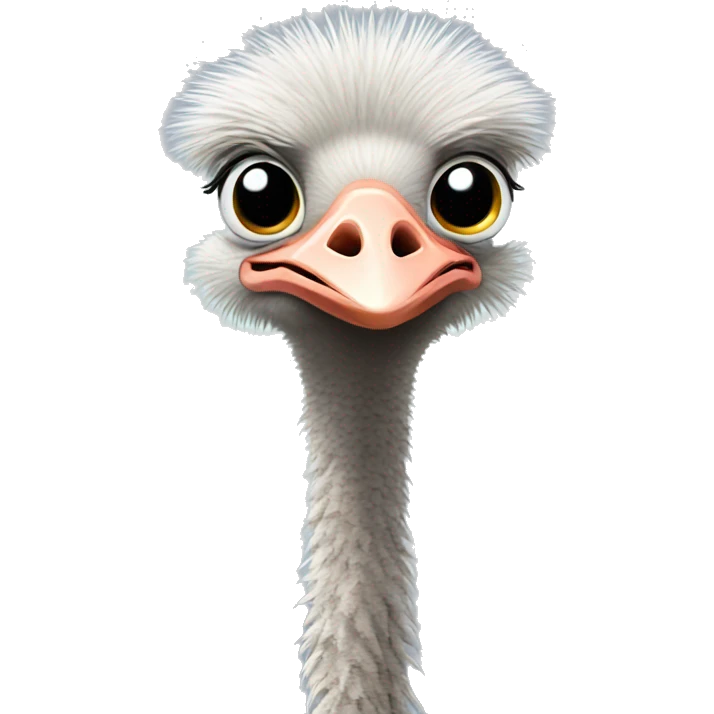 Ostrich standing emoji