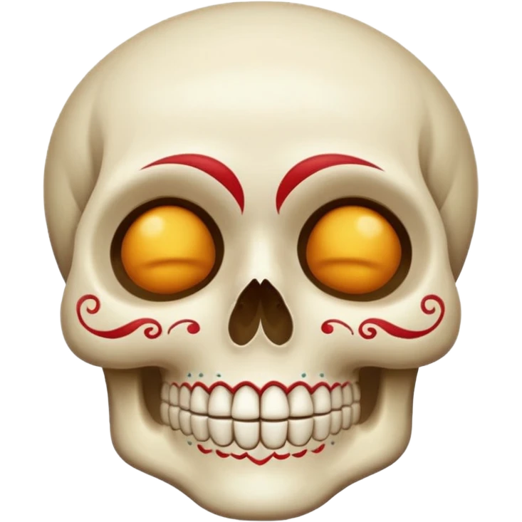 Calavera con sueño emoji