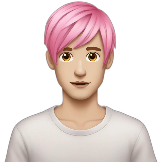Lil peep have a pink hair have a pink hair emoji