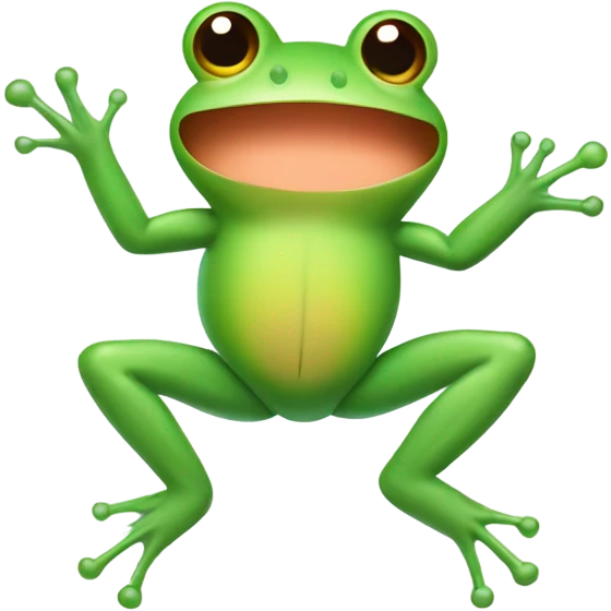 Little Frog with 3 band aids on belly emoji