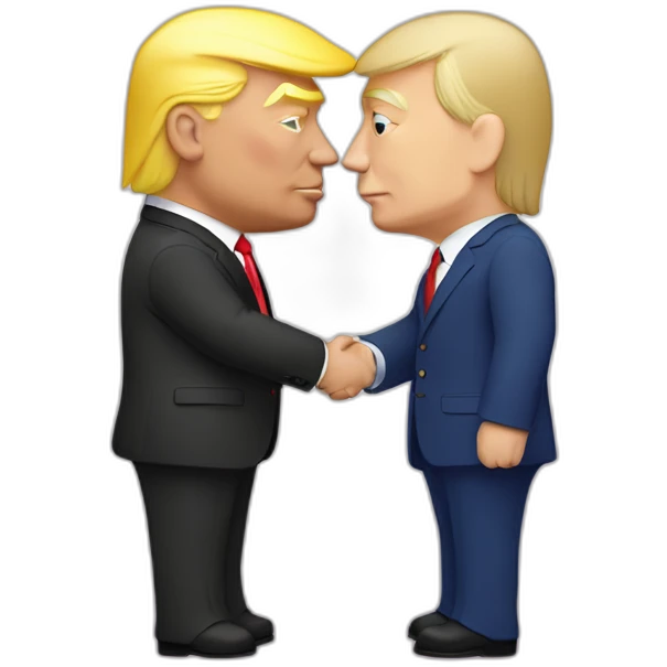 trump-and-putin-kissing,-lgbtq+ friendly, positivity, inclusiveness emoji