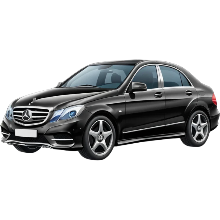 fancy Benz car driving towards right side emoji