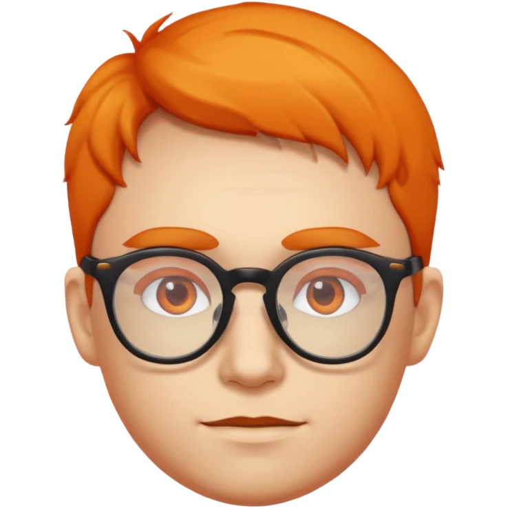 simple orange blend glasses only emoji