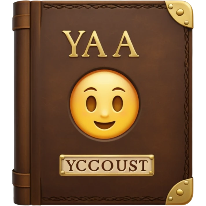 Book with YAAA inscription emoji