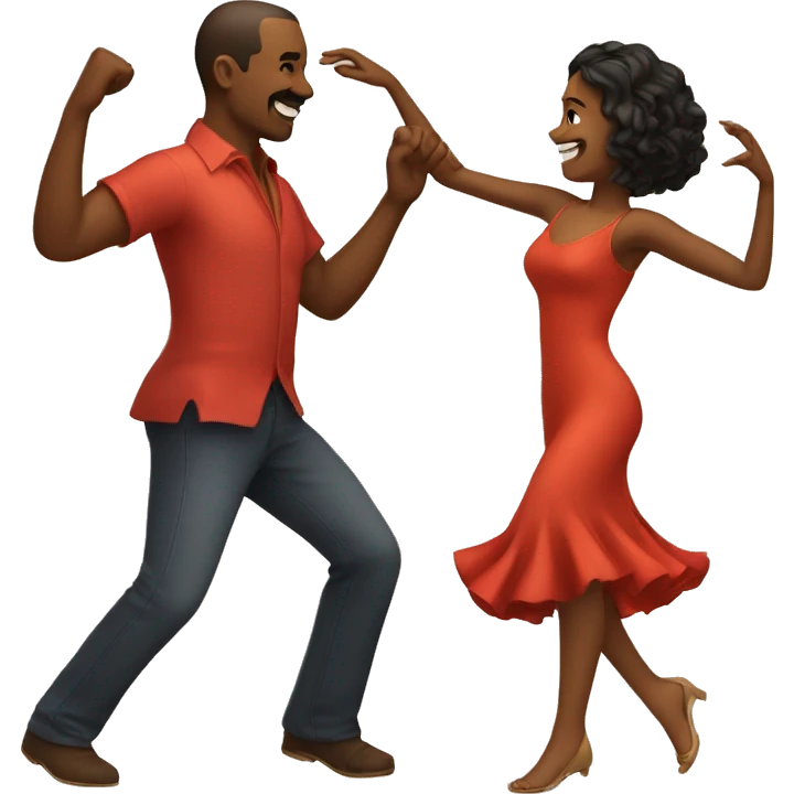 a couple dancing salsa emoji