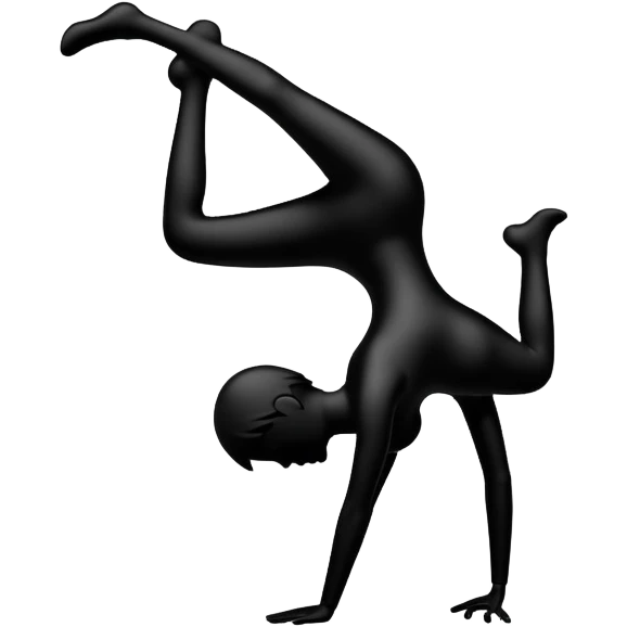 upside down figure silhouette emoji
