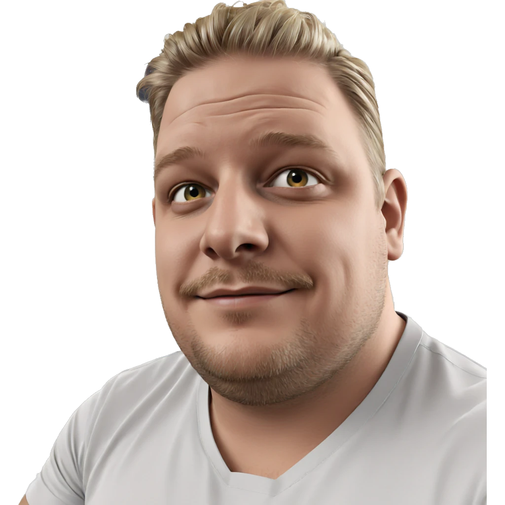 smiling blonde male portrait emoji