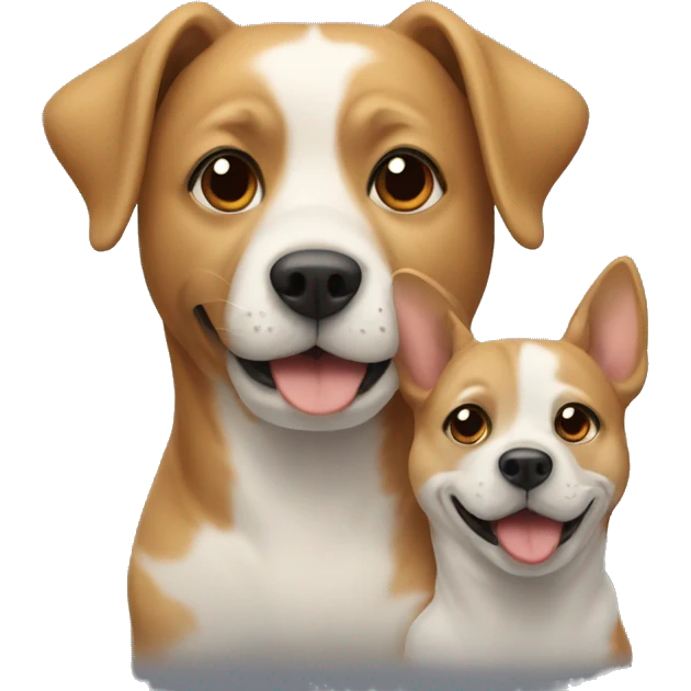 Dog and mam emoji