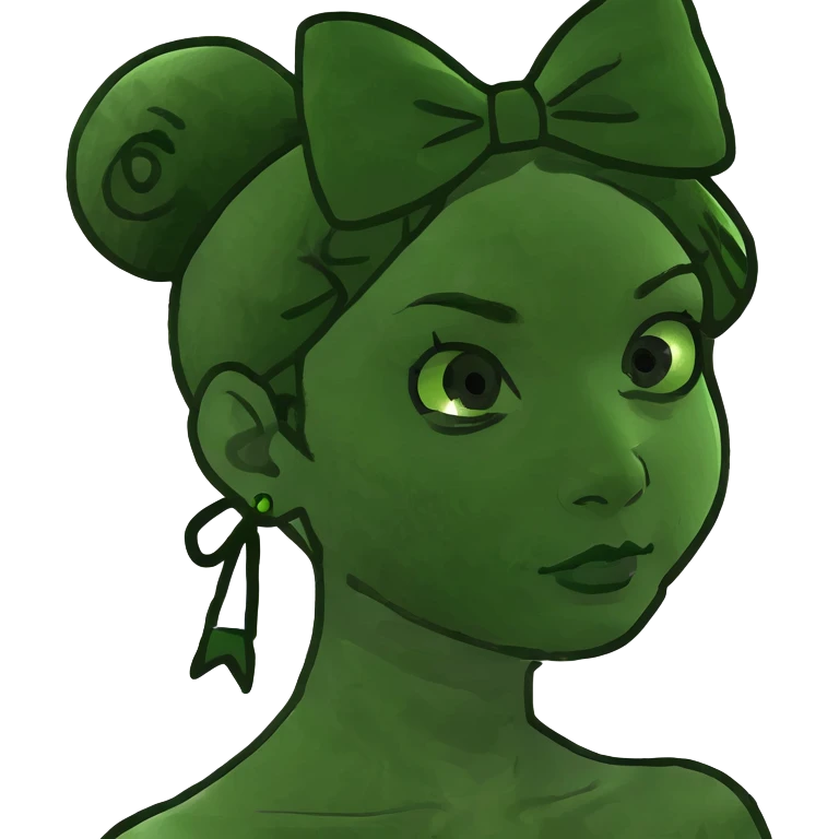Girl wait a bow in her hair  emoji