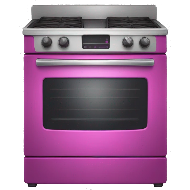 Realistic magenta oven isolated. emoji