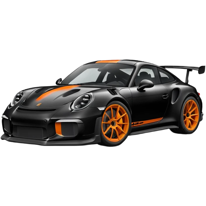une porshe 911 gt3 rs noir emoji