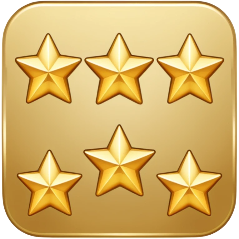 4.5 stars with the 5th star half of it filled emoji