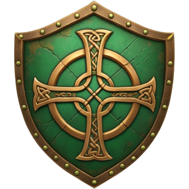 celtic symbols on a shield, world of war craft style emoji