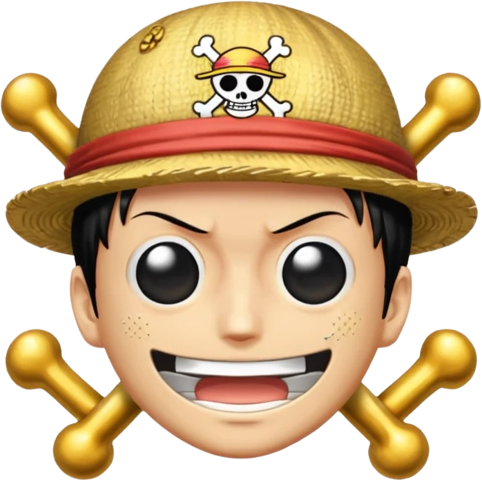 One piece anime logo emoji