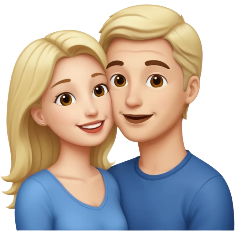 Öpüşen çift emoji