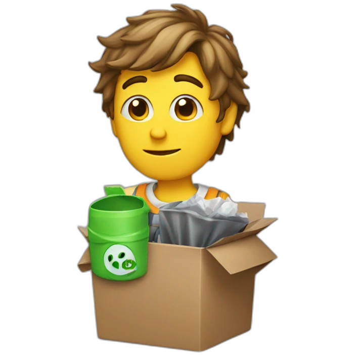 Max verstapen with a trash emoji