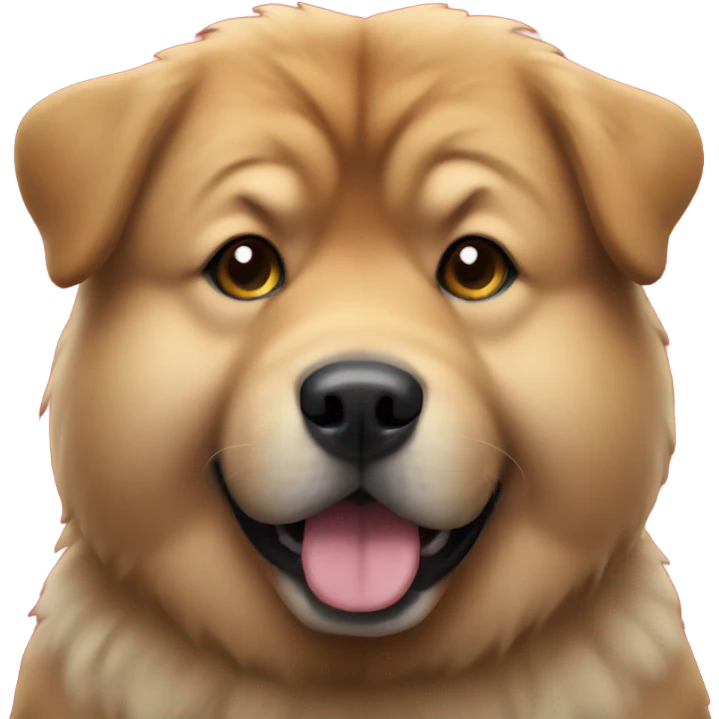 Chow dog Christmas emoji