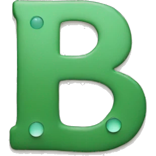 Braille letter b emoji
