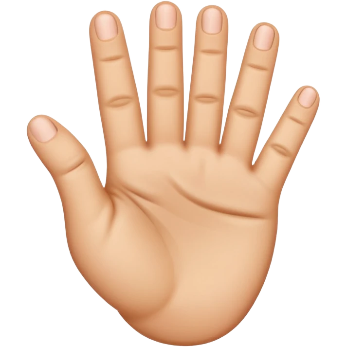 Napravi emotikon kako pkkazuje tri prstq, palac, kaziprst i srednjiprst emoji