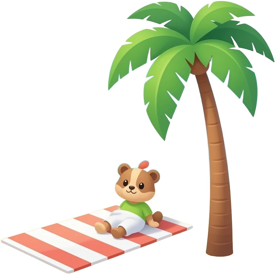 towel summer emoji