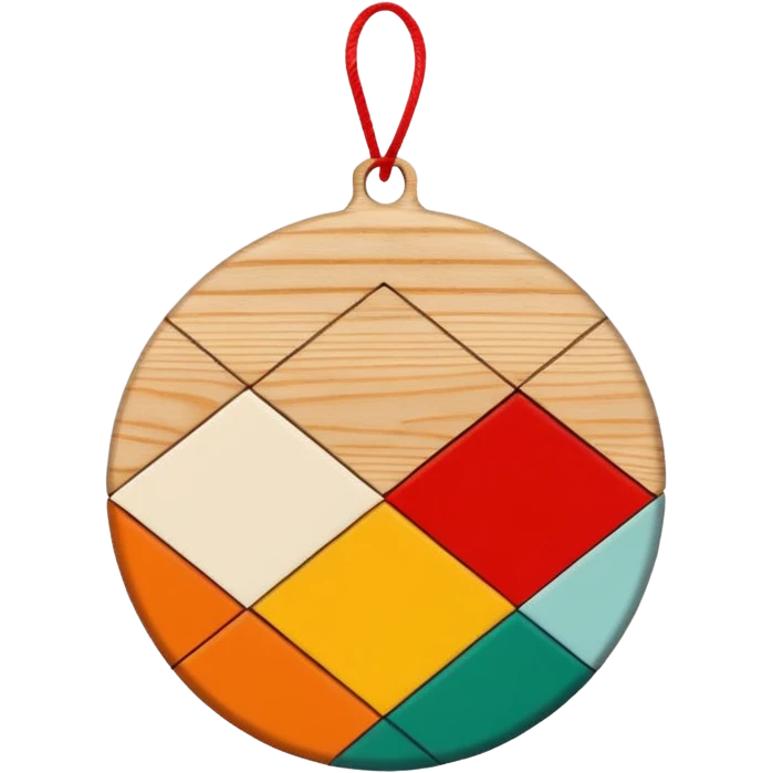 scandi style christmas ornament  emoji