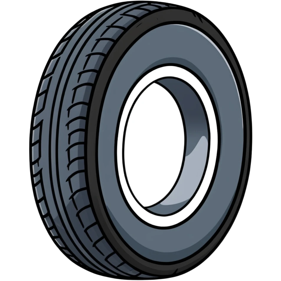 automobile tire emoji