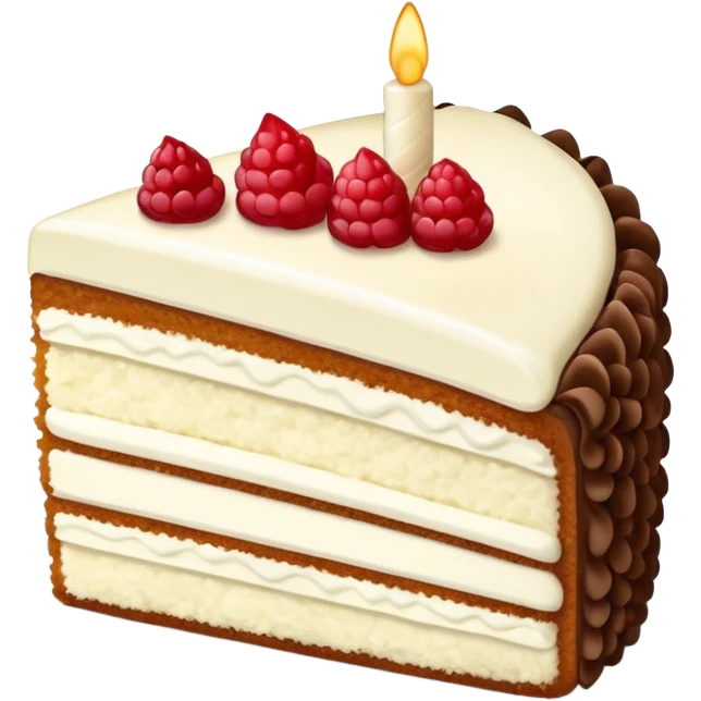 CAKE slice cream emoji