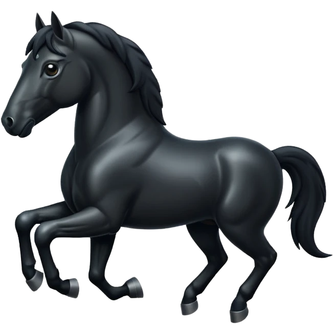 Black horse emoji