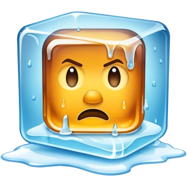 Movie sign with ice cube  emoji