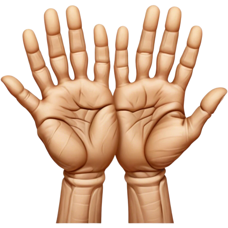 Ладони с морщинами emoji