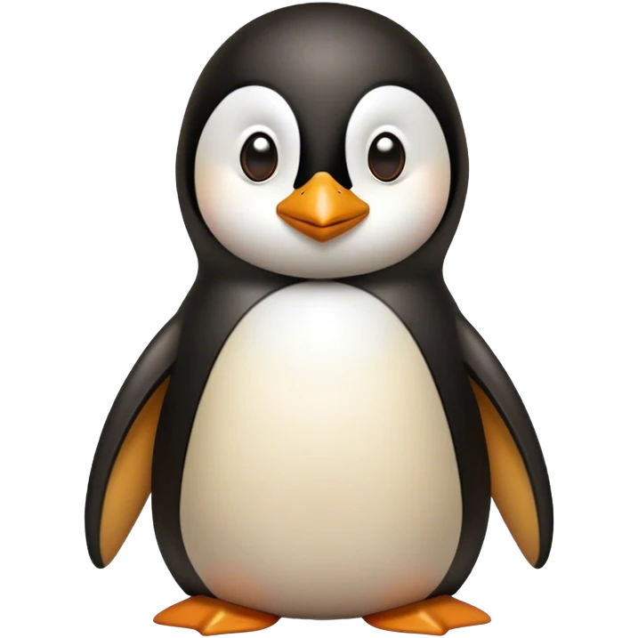 Mona Lisa, as a penguin emoji
