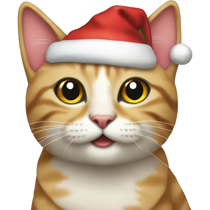Christmas cat emoji